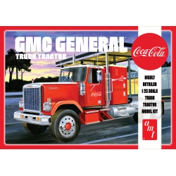 Model Plastikowy - Ciężarówka 1976 GMC General Semi Tractor (Coca-Cola) - AMT1179